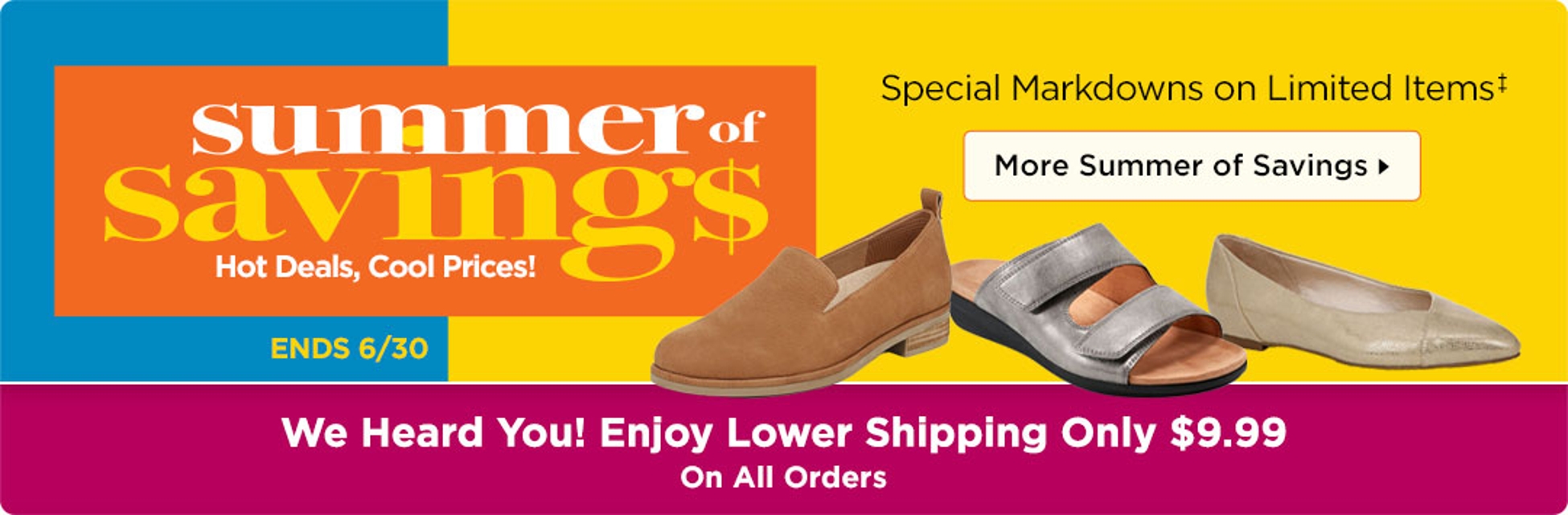 Shop Summer of Savings Sale