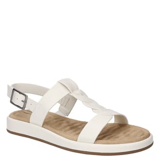 Trotters Women's Katarina 3 Sandal - Adjustable Straps, Memory Foam, Cognac Leather, 1.25" Heel