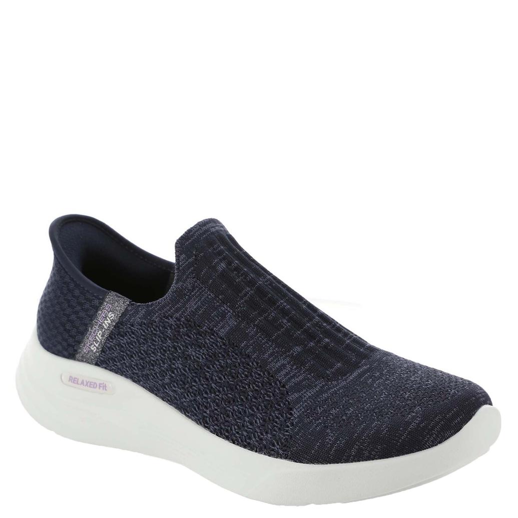 skechers dress knit relaxed fit air cooled memory foam Sport Slip-Ins: Sport 8 Navy Slacks